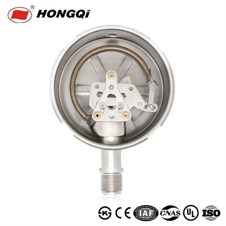 100mm Lower/back Mount Stainless Steel Pressure Gauge M20*1.5,G1/2'',1/2'' NPT ±1.6% Accuracy